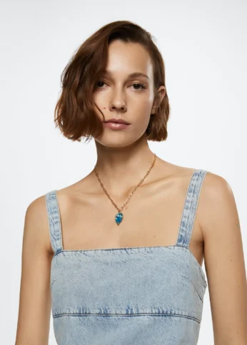Capture Hearts: The Blue Heart Necklace