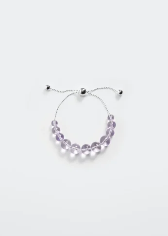 Purple Stone Beaded Bracelet