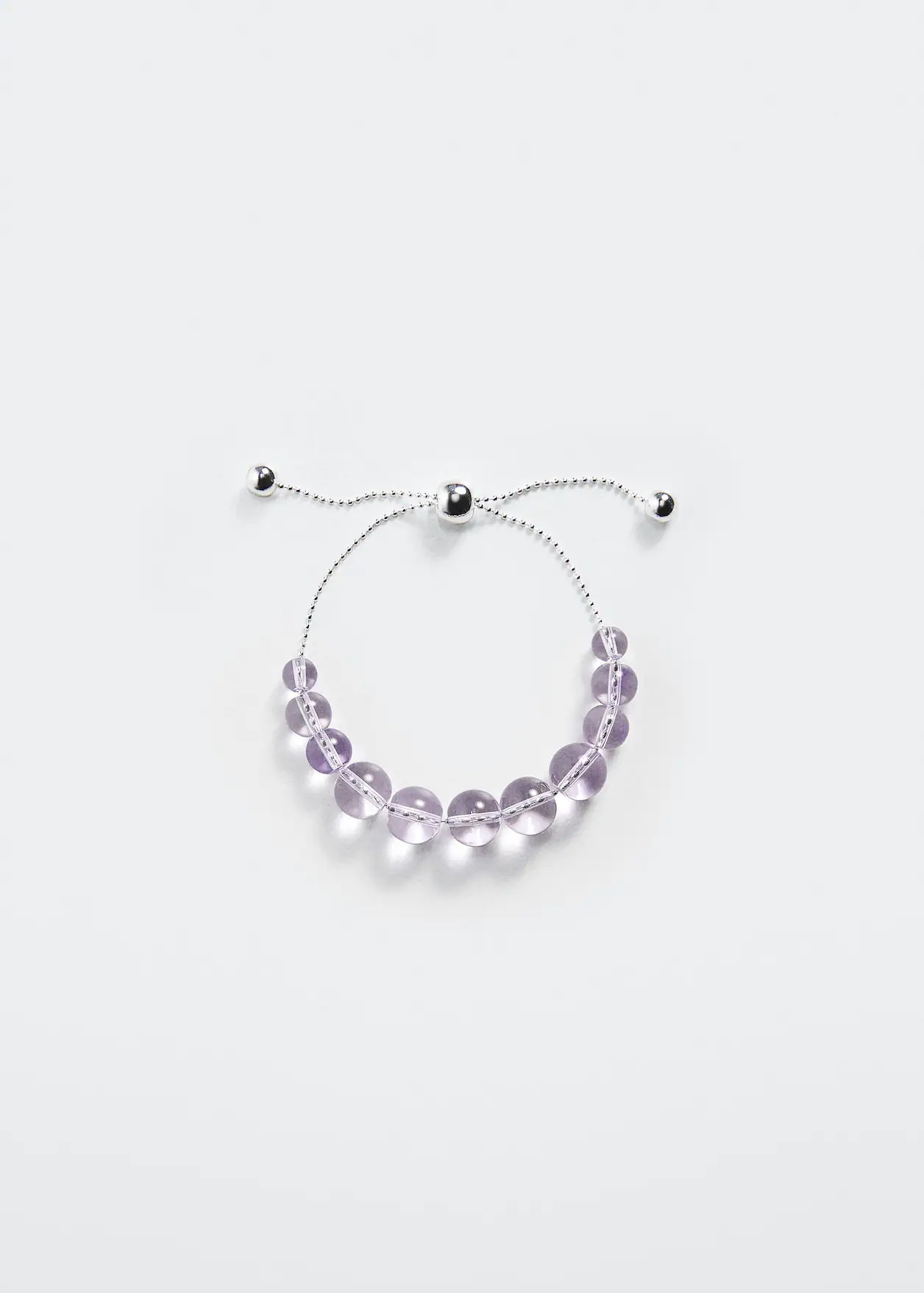 Purple Stone Beaded Bracelet