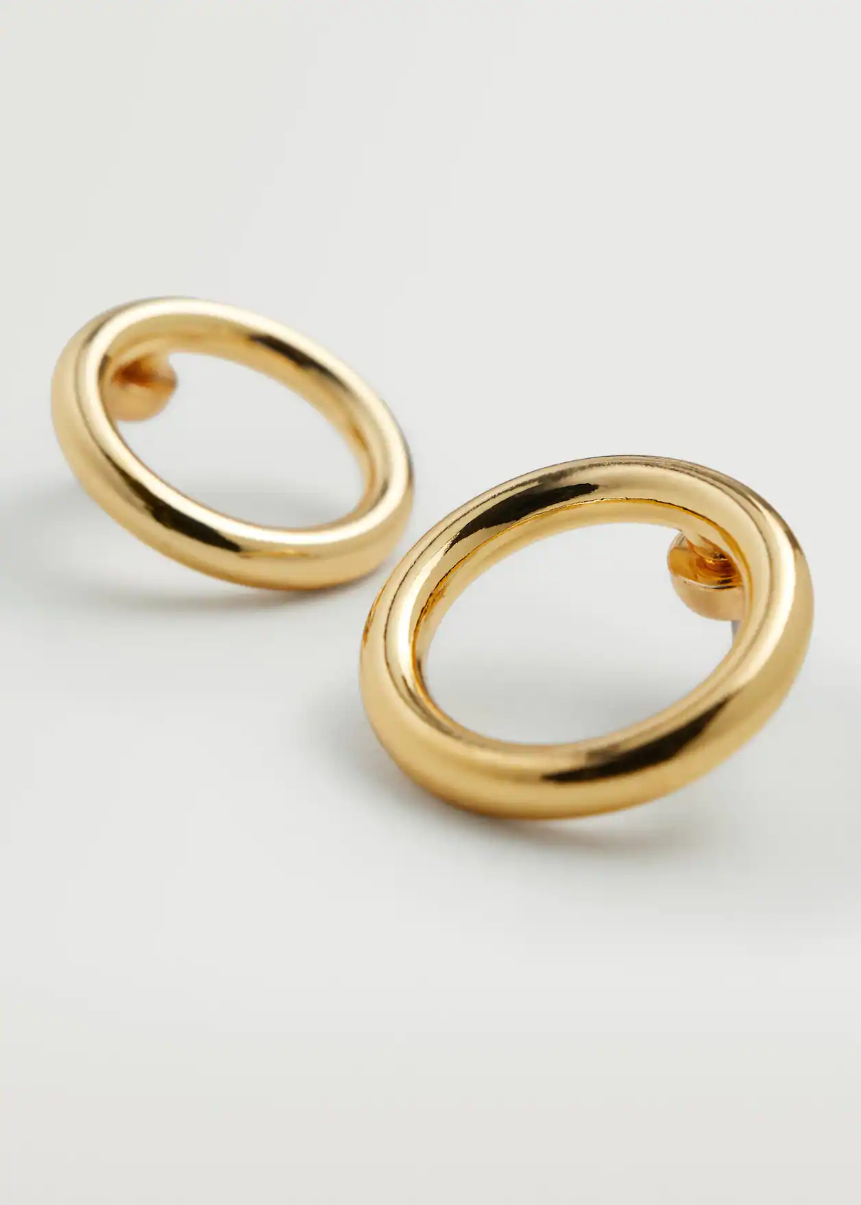 Chunky Embossed Gold Hoops - Image 4