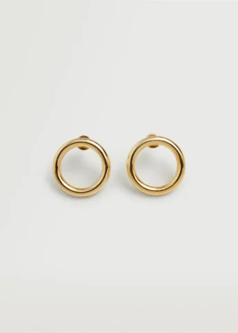 Chunky Embossed Gold Hoops