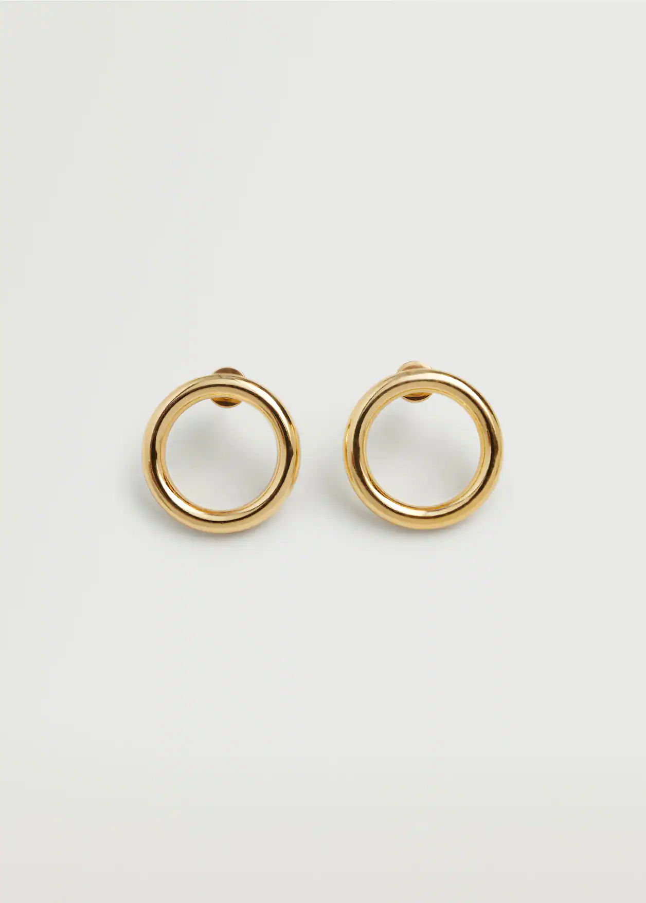 Chunky Embossed Gold Hoops