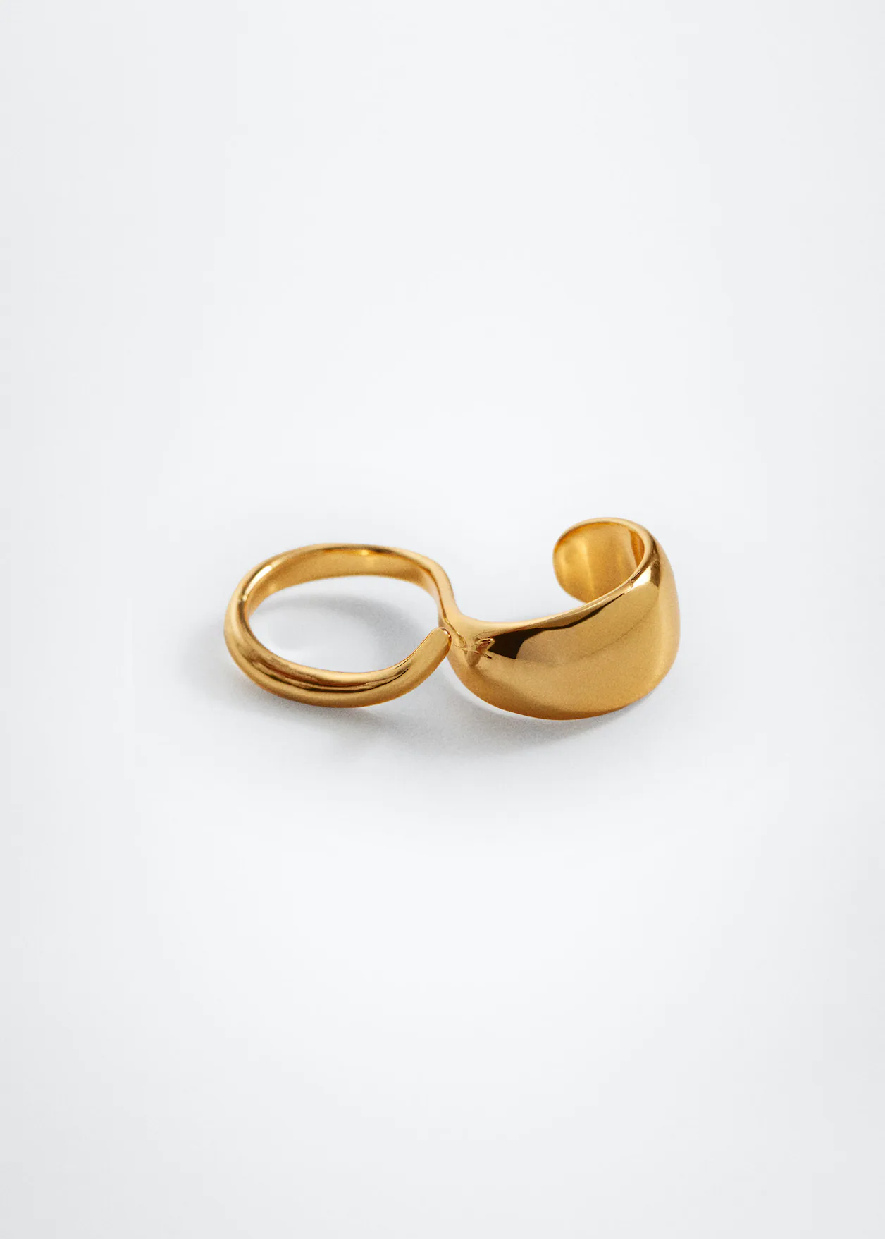 Sculptural Gold Swirl Stud