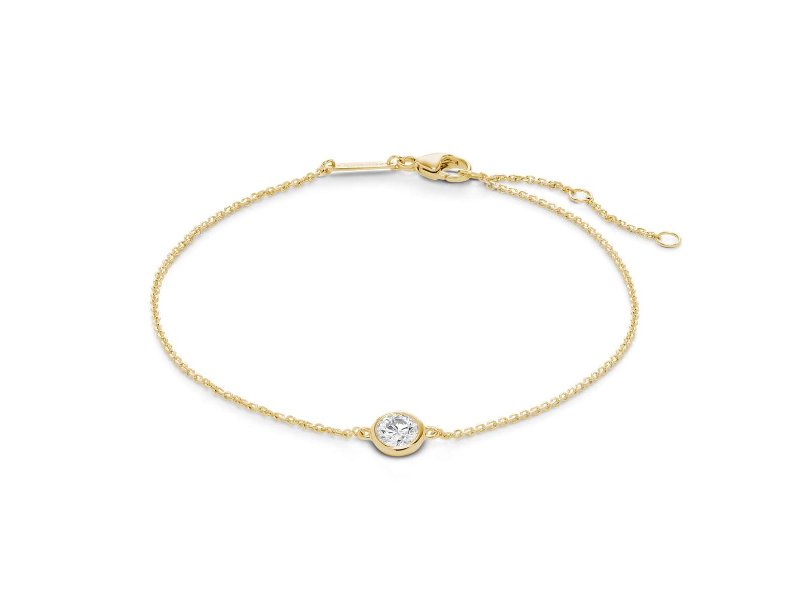 Lab-Grown Diamond ¼ct. Round Brilliant Bezel Bracelet | White