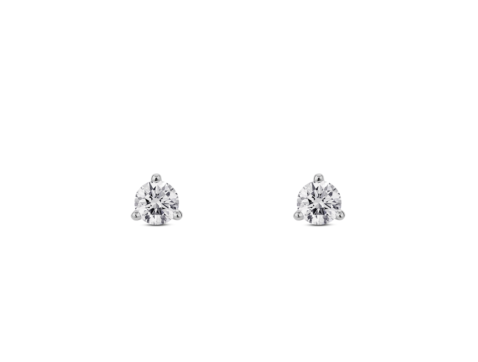 Lab-Grown Diamond ¼ct. tw. Mini Round Brilliant Solitaire Studs | White - Image 4