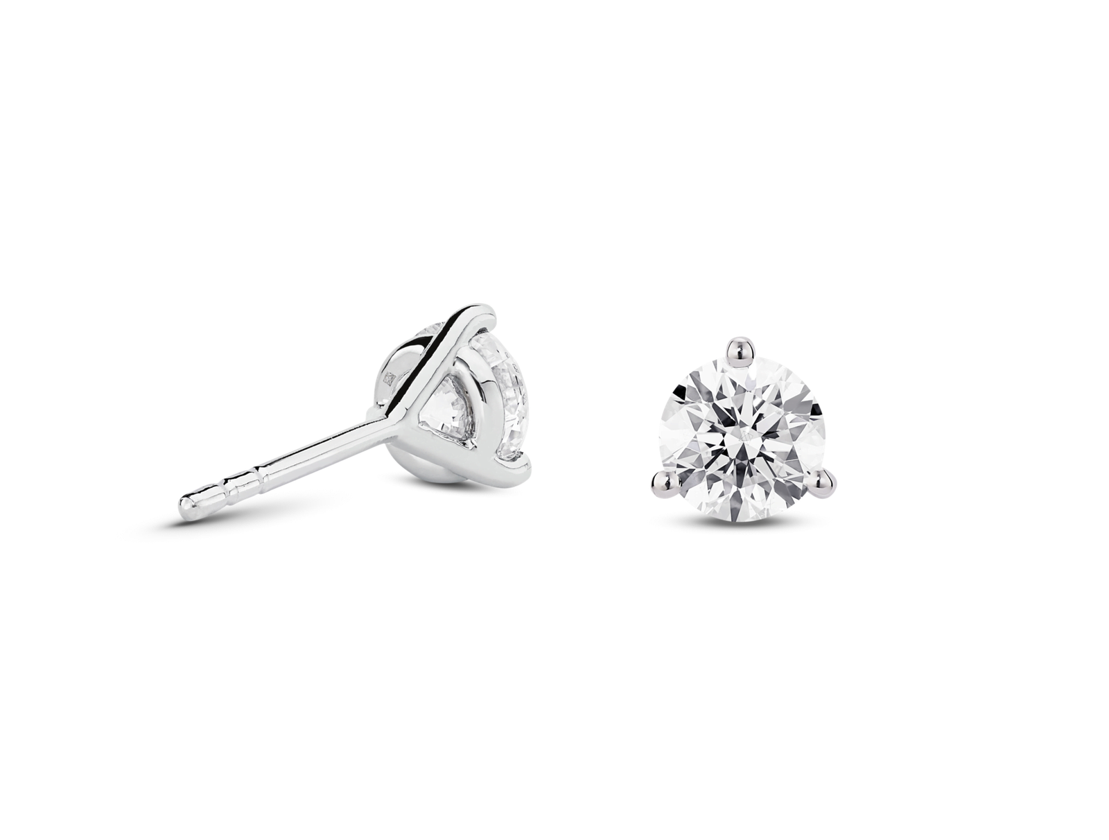 Lab-Grown Diamond 2ct. tw. Round Brilliant and Halo Studs Set | White - Image 2
