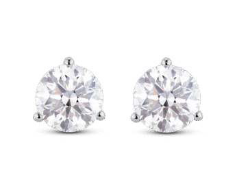 Lab-Grown Diamond 3½ct. tw. Round Brilliant Solitaire Studs | White