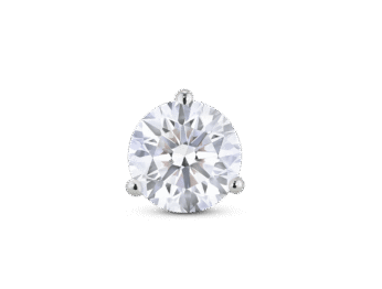 Lab-Grown Diamond 2ct. Round Brilliant Solitaire Stud | White