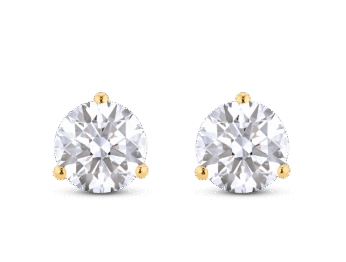 Lab-Grown Diamond 3ct. tw. Round Brilliant Solitaire Studs | White