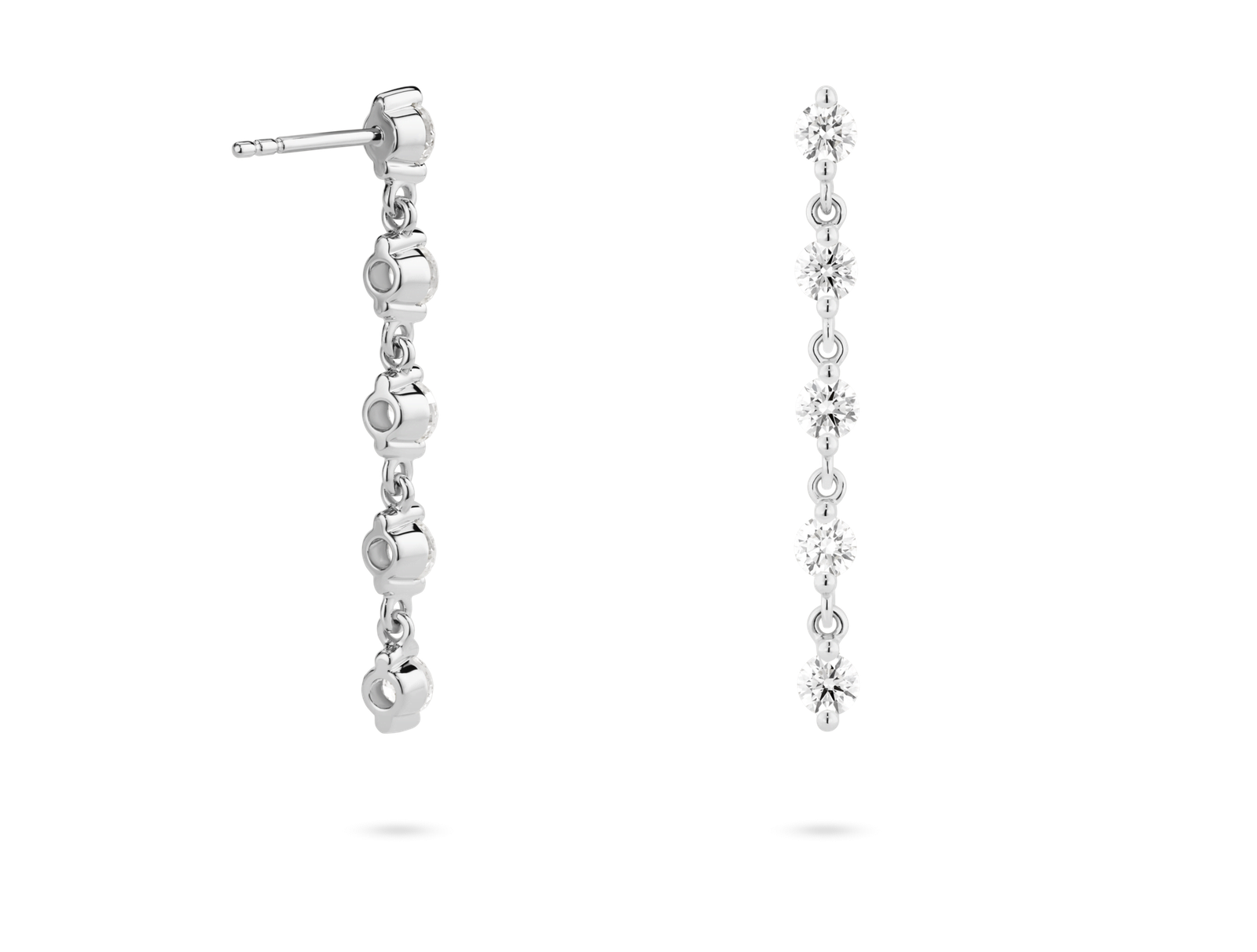 Lab-Grown Diamond 1½ct. tw. Round Brilliant Line Drop Earrings | White - Image 7