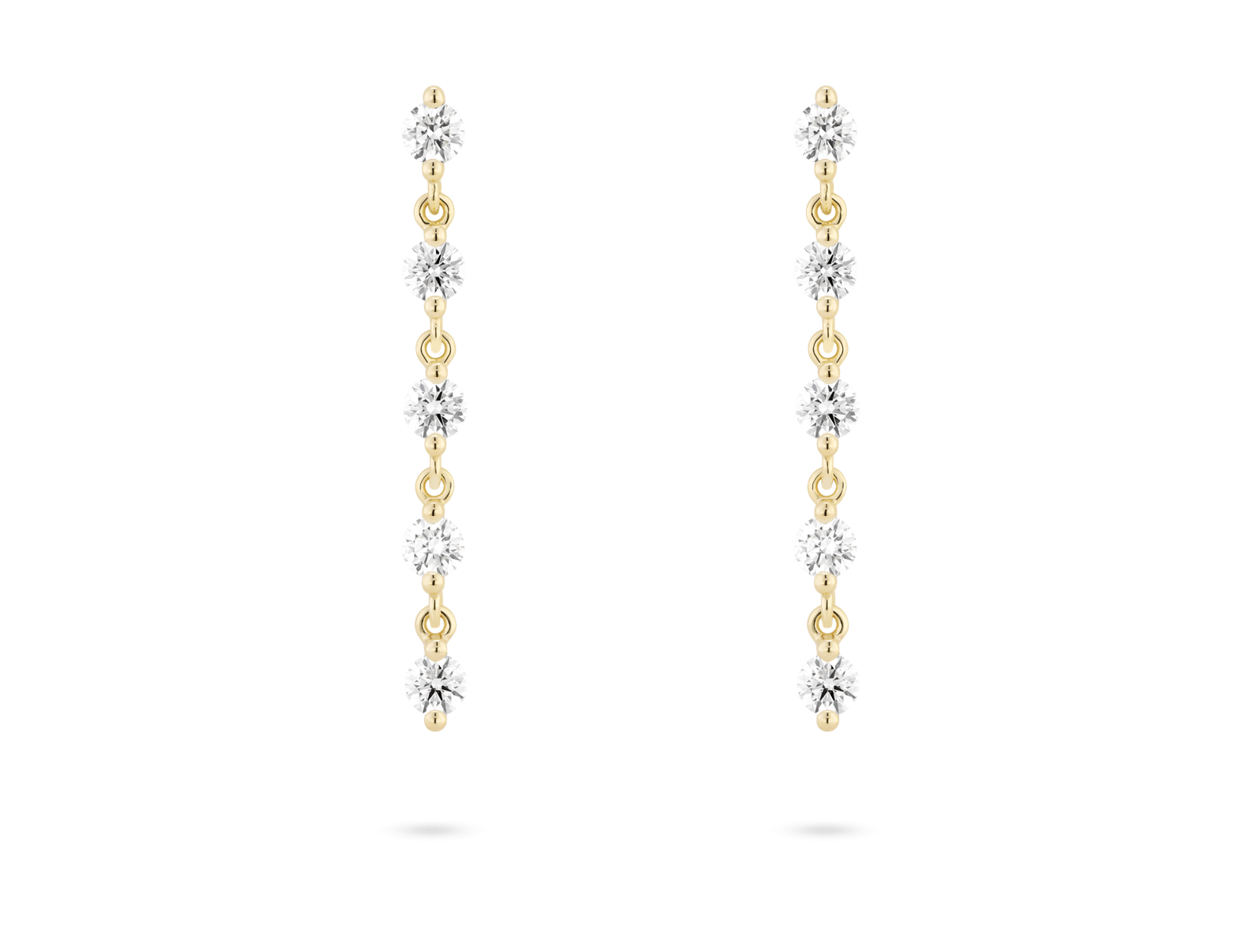 Lab-Grown Diamond 1½ct. tw. Round Brilliant Line Drop Earrings | White