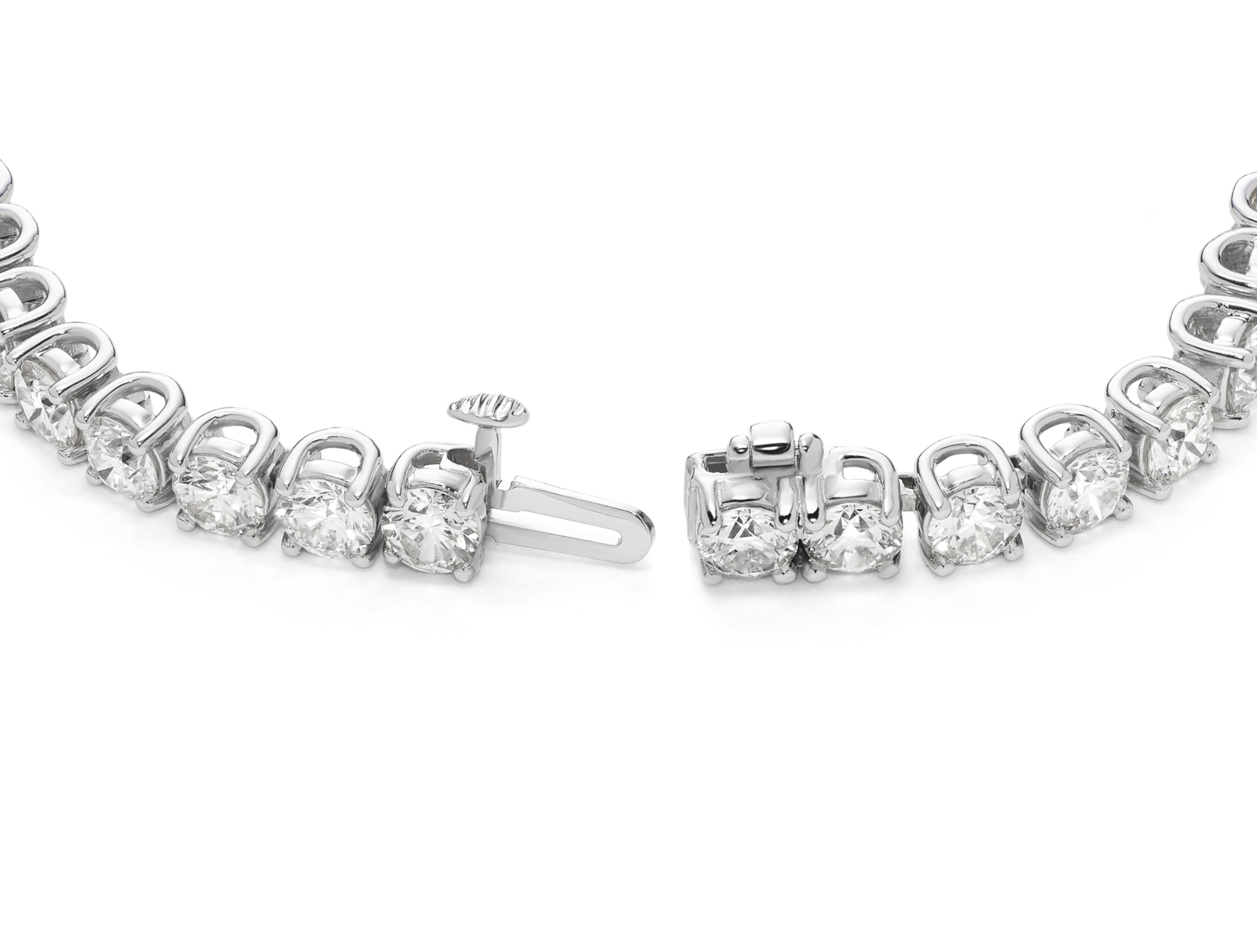 Lab-Grown Diamond Large Tennis Bracelet - G/H color, 7" length | White - Image 2