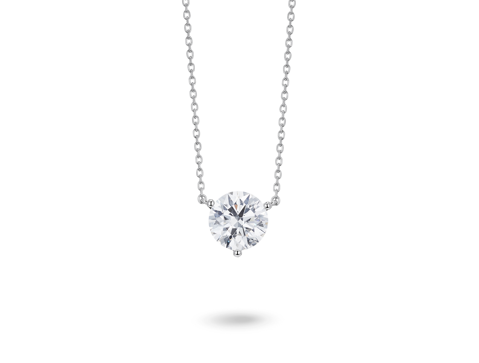Lab-Grown Diamond 2ct. Round Brilliant Solitaire Pendant | White