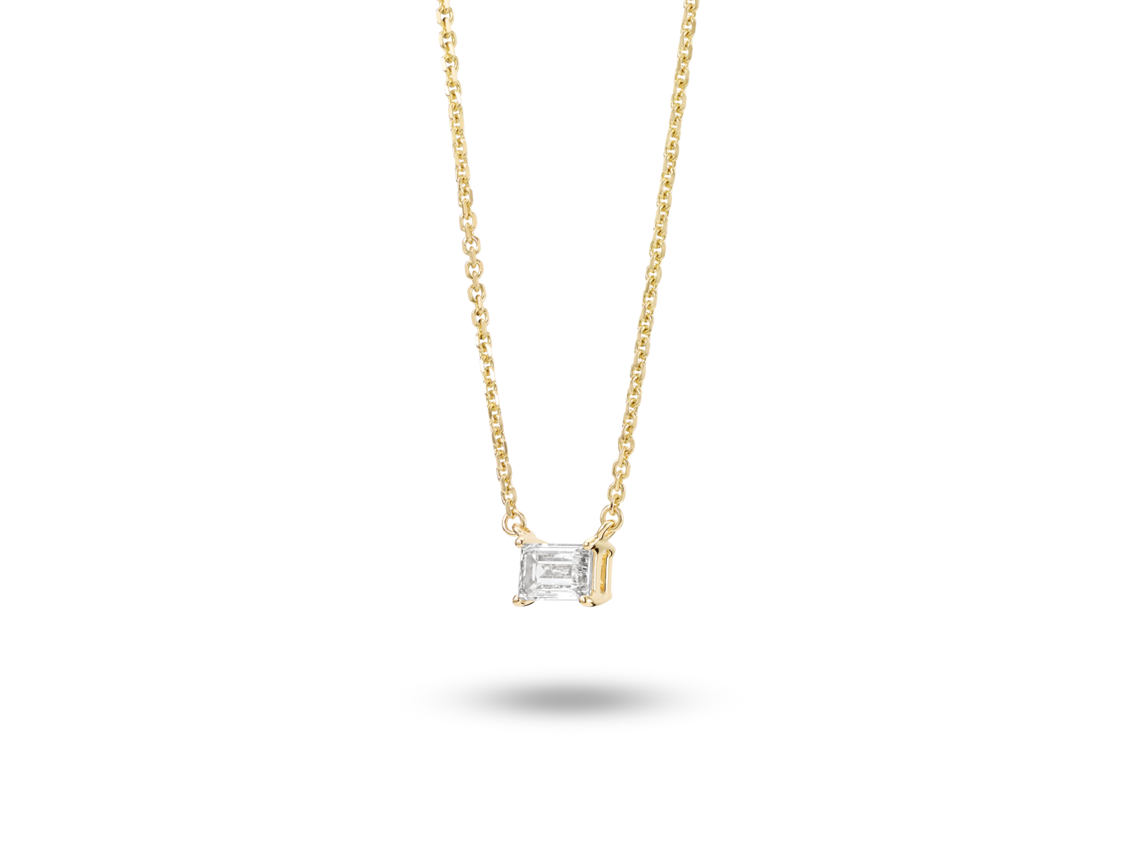 Lab-Grown Diamond ¼ct. Mini Baguette Pendant | White - Image 2