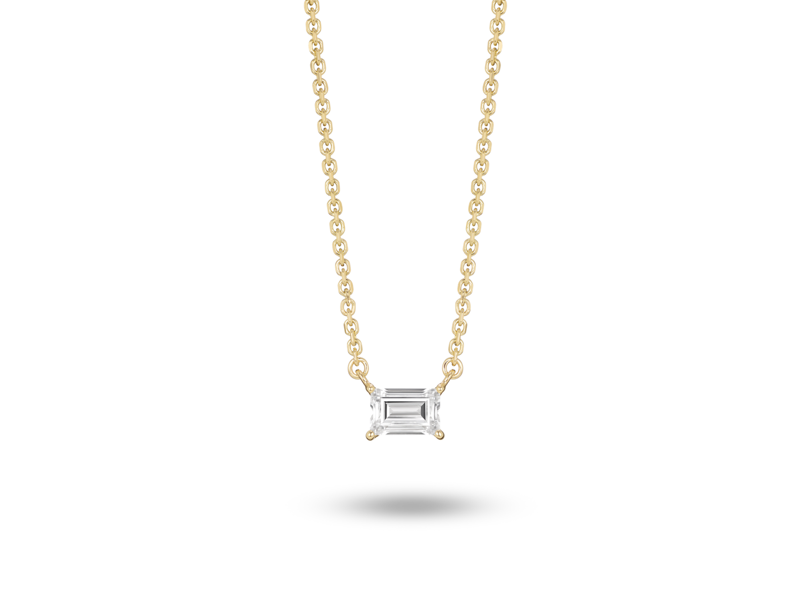 Lab-Grown Diamond ¼ct. Mini Baguette Pendant | White